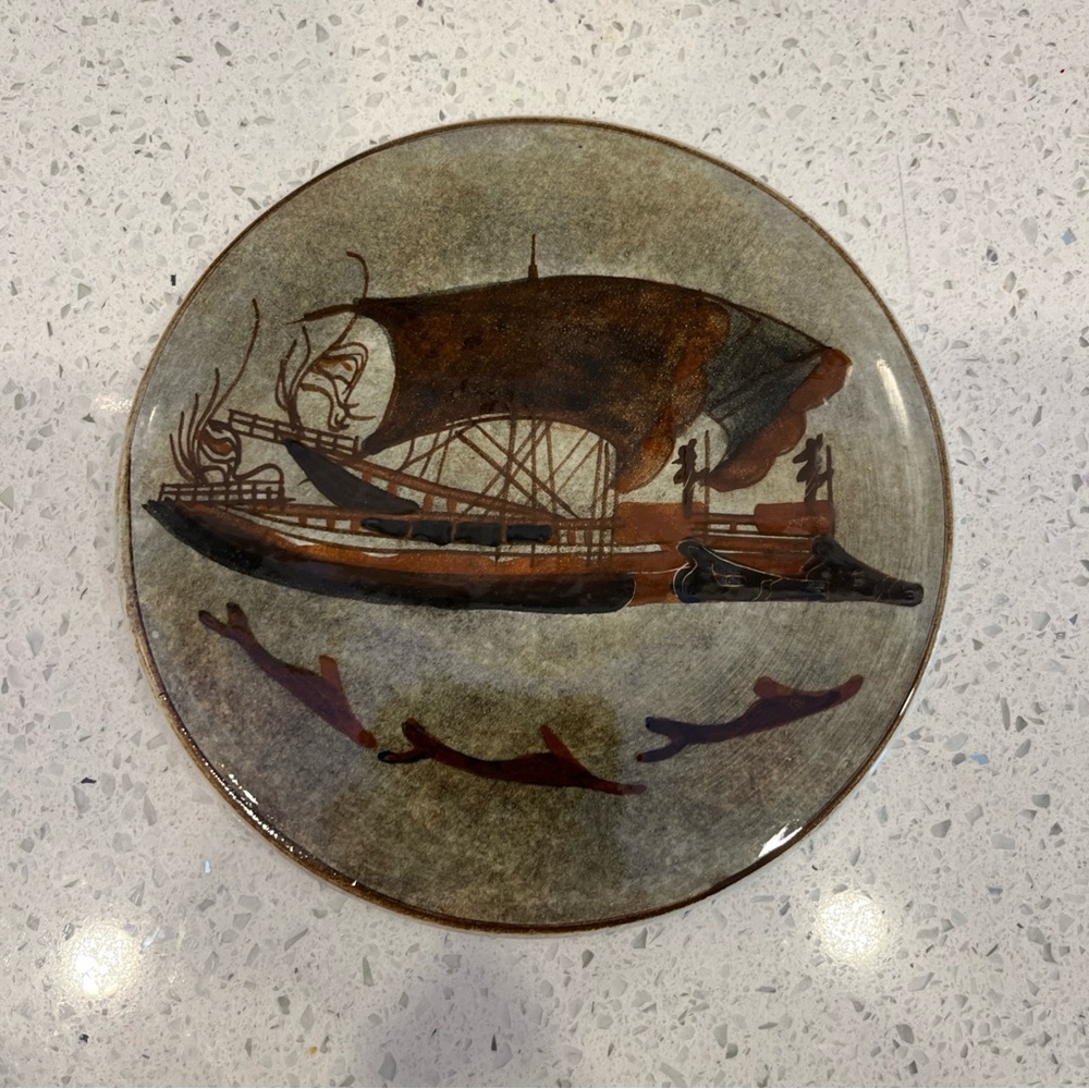 Kepameikoe AOHNAl Greek
Ceramic Glazed Greek
Sailing Ship 1939
Handpainted